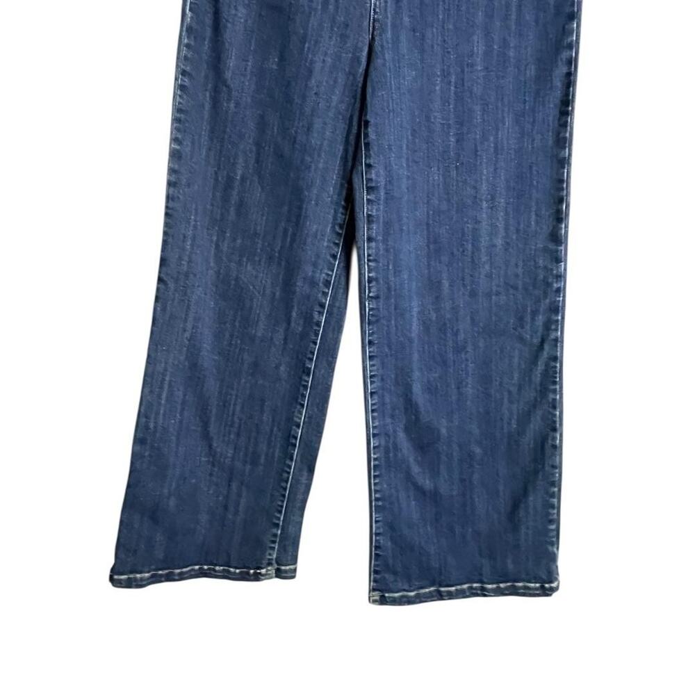 Denim by Laura Wide Leg Jeans Juniors 15/32 Blue Medium Wash Mid Rise Stretch - Picture 6 of 7